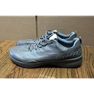 Ecco Gray S-Line Hydromax Leather Athletic Spikeless Golf Shoes Men Sz 13/47 EU